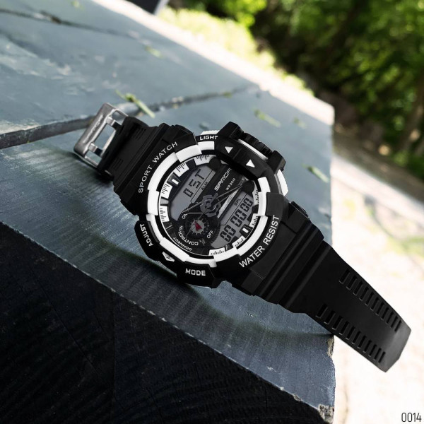 Чоловічий годинник Sanda 599 Black-White фото 12