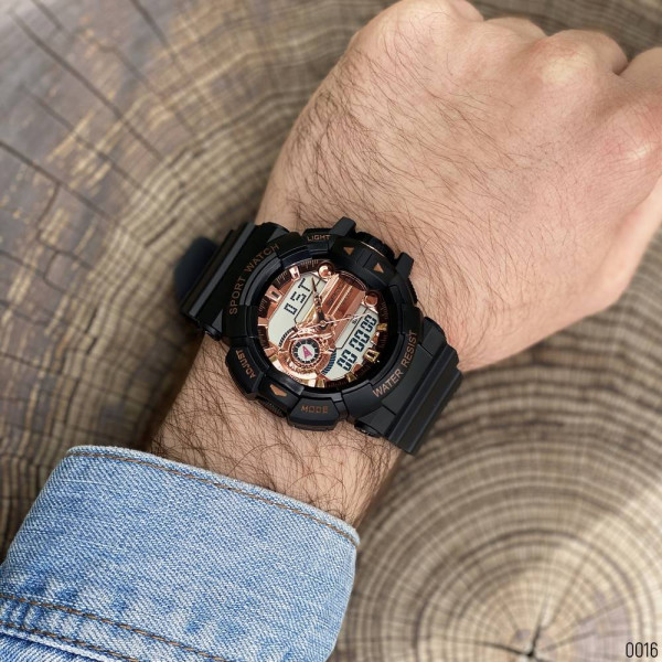 Чоловічий годинник Sanda 599 Black-Cuprum фото 9