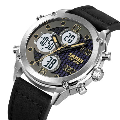 Skmei 1975LSIWT Silver-White Leather.