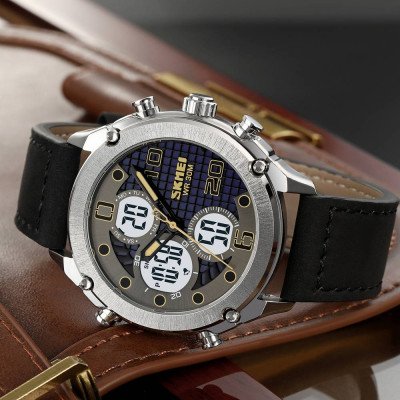 Skmei 1975LSIWT Silver-White Leather.