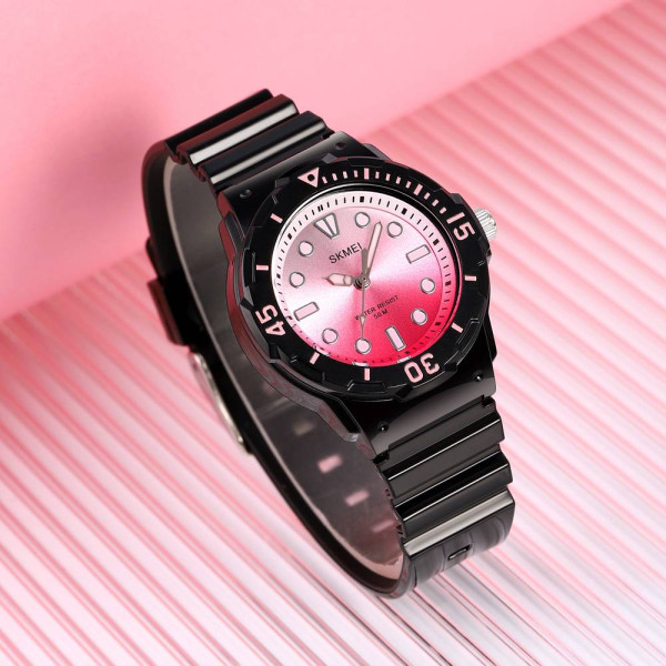 Женские часы Skmei 2012BKPK Black-Pink фото 4