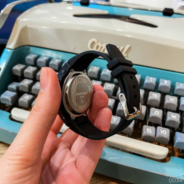 Мужские часы Sanda 6005 Black-Gold фото 15