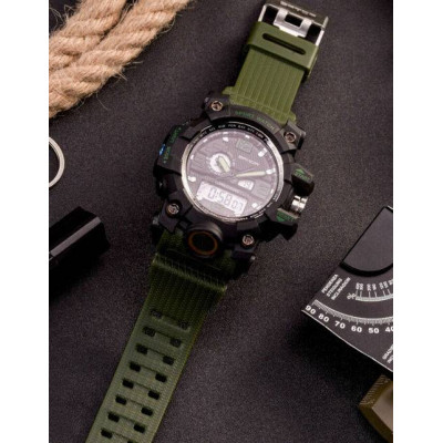 Мужские часы Sanda 742 Green-Black