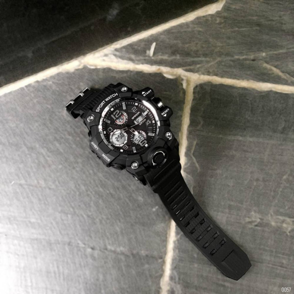 Мужские часы Sanda 6021 Black-Silver фото 6