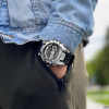 Чоловічий годинник Sanda 6015 Black-Silver фото 5