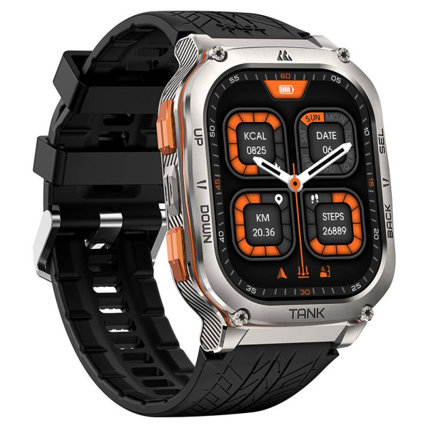 Спортивные Умные Часы Kospet TANK M3 ULTRA Silver + GPS, Спортивные Режимы, Водозащита фото 4