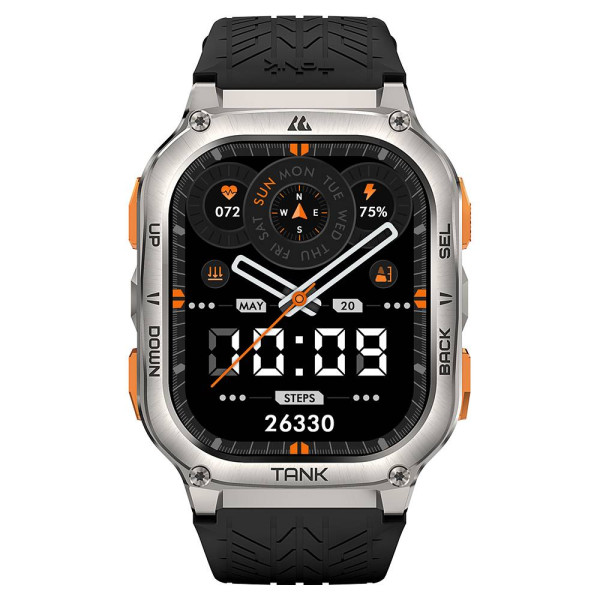 Спортивные Умные Часы Kospet TANK M3 ULTRA Silver + GPS, Спортивные Режимы, Водозащита фото 3