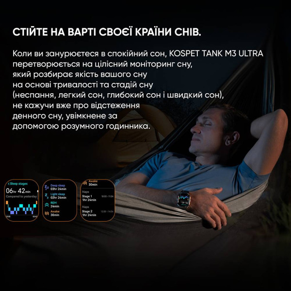 Тактические Умные Часы Kospet TANK M3 ULTRA Black + GPS, Спортивные Режимы, Водозащита, Звонки фото 9