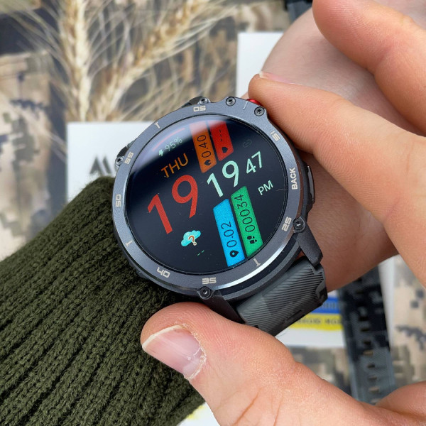 Розумний годинник Modfit Sniper Pro All Black 41 мм. фото 6