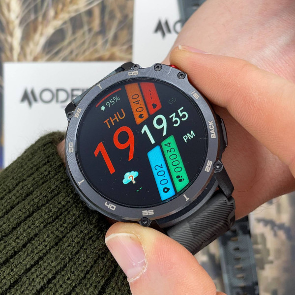 Розумний годинник Modfit Sniper Pro All Black 41 мм. фото 10