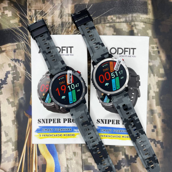 Розумний годинник Modfit Sniper Pro All Black 41 мм. фото 14
