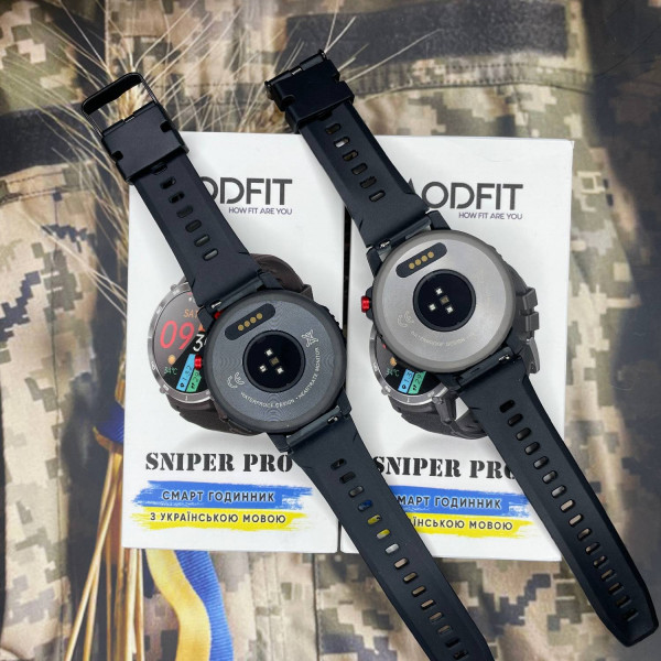 Розумний годинник Modfit Sniper Pro All Black 41 мм. фото 17