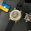 Класичний чоловічий годинник Awarder 022 Gold-Black Mechanic Де би не був фото 12