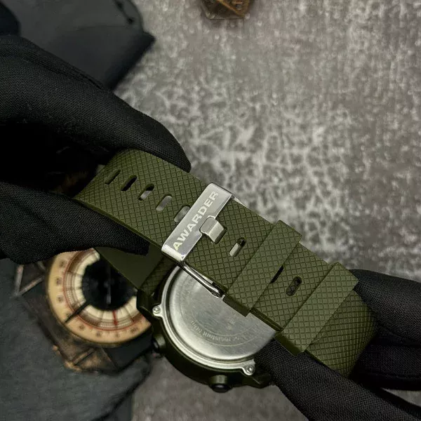 Годинник наручний Awarder 032 Де би не був Army Green-Black-Black фото 8