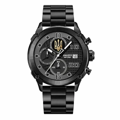 Awarder 016 Тризуб золото Black-Black Steel