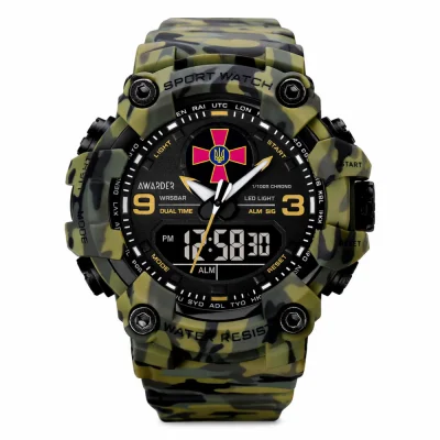 Чоловічий годинник Awarder 001 ЗСУ Army Green