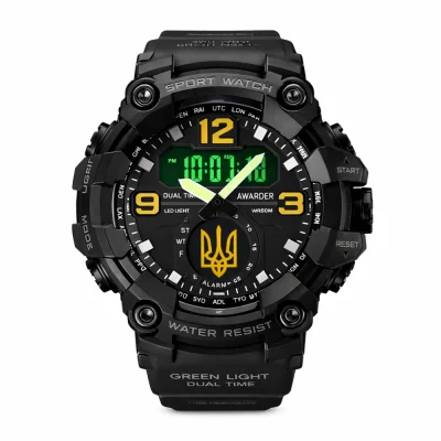 Мужские часы Awarder 004 Трезубец золото Black