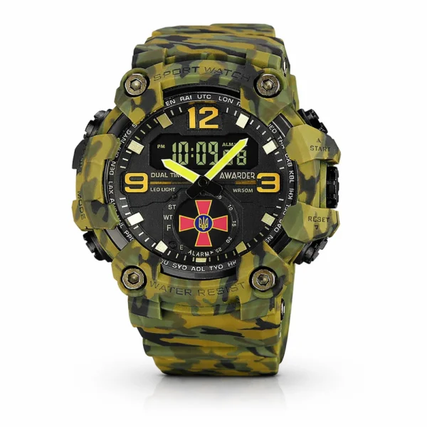 Чоловічий годинник Awarder 003 ЗСУ Camo Green фото 1