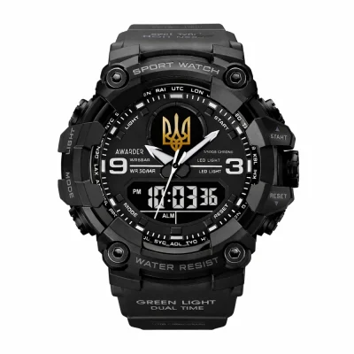 Мужские часы Awarder 001 Трезубец золото All Black