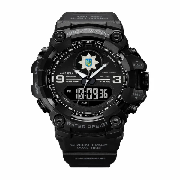 Чоловічий годинник Awarder 001 Поліція All Black фото 1
