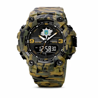Мужские часы Awarder 001 Полиция Camo Green