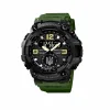 Мужские часы  Awarder 004 Трезубец серебро  Army Green-Black фото 2