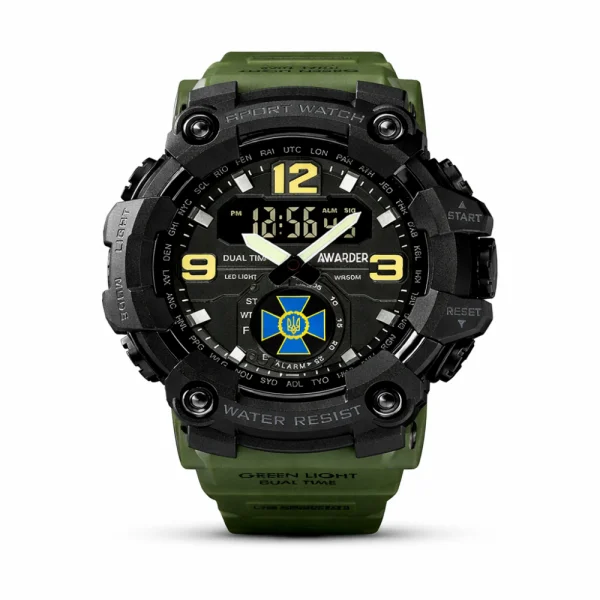Чоловічий годинник Awarder 004 СБУ Army Green-Black фото 1
