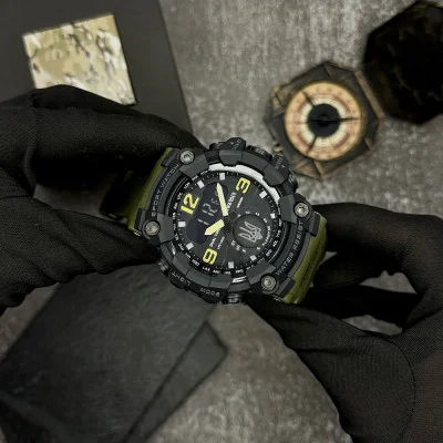 Awarder 004AGUASI Трезубец серебро Зеленые + Коробка