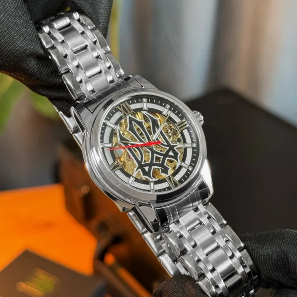 Класичний чоловічий годинник Awarder 025 Sharp Silver Black фото 9