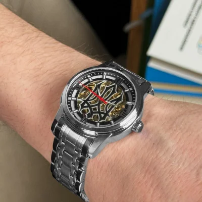 Классические мужские часы Awarder 025 Sharp Silver Black