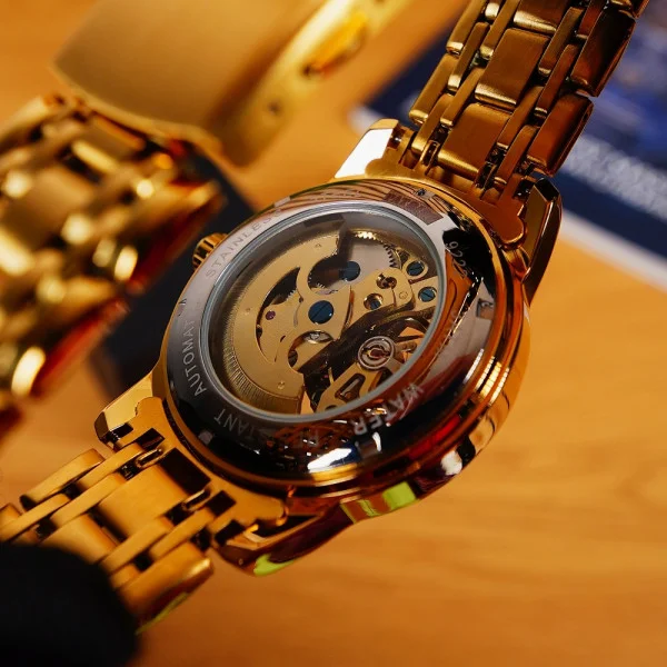 Класичний чоловічий годинник Awarder 025 Sharp Gold Blue фото 8