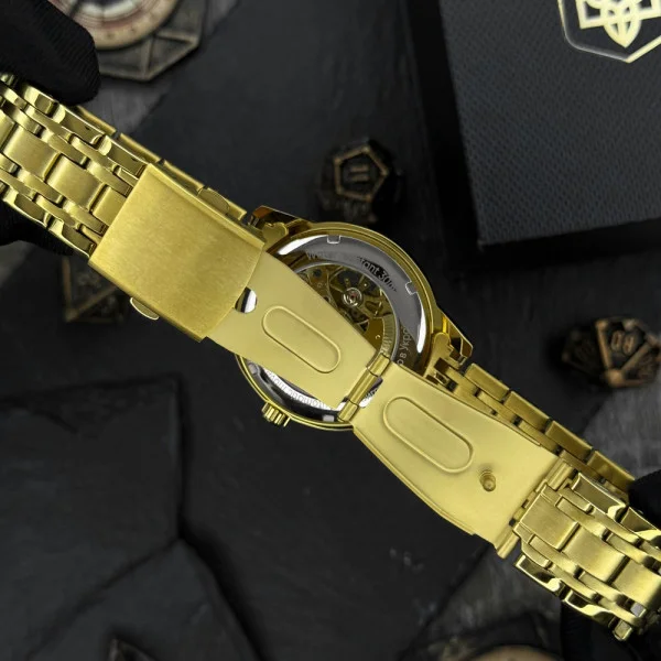 Класичний чоловічий годинник Awarder 025 Sharp Gold-Black фото 9