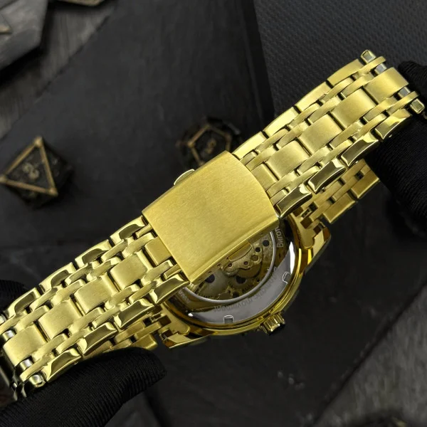 Класичний чоловічий годинник Awarder 025 Sharp Gold-Black фото 8