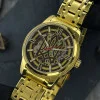 Класичний чоловічий годинник Awarder 025 Sharp Gold-Black фото 4