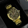 Класичний чоловічий годинник Awarder 025 Sharp Gold-Black фото 7