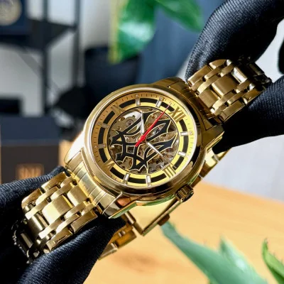 Класичний чоловічий годинник Awarder 025 Sharp Gold-Gold