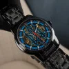 Класичний чоловічий годинник Awarder 025 Sharp Black-Blue фото 6