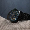 Класичний чоловічий годинник Awarder 025 Sharp Black-Blue фото 8