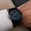 Класичний чоловічий годинник Awarder 025 Sharp Black-Blue фото 3