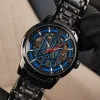Класичний чоловічий годинник Awarder 025 Sharp Black-Blue фото 7
