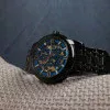 Класичний чоловічий годинник Awarder 025 Sharp Black-Blue фото 8