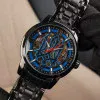 Класичний чоловічий годинник Awarder 025 Sharp Black-Blue фото 7