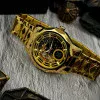 Класичний чоловічий годинник Awarder 024GD Тризуб золото Gold фото 8