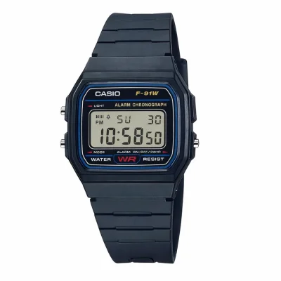 Чоловічий годинник Casio F-91W-1D