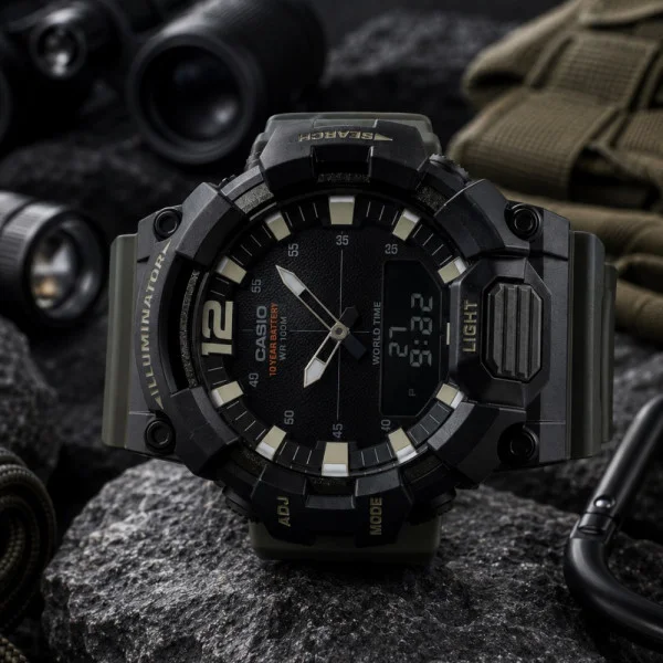 Чоловічий годинник Casio HDC-700-3A фото 6