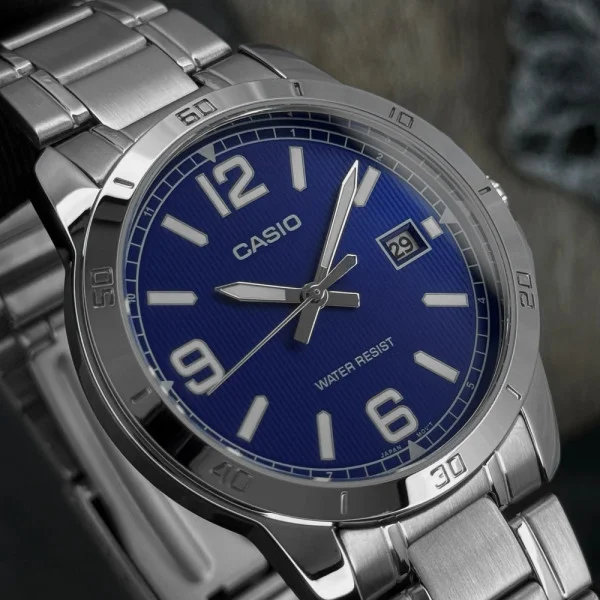 Чоловічий годинник Casio MTP-V004D-2B фото 9