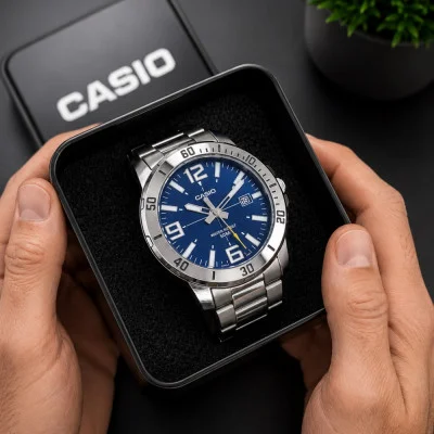 Чоловічий годинник Casio MTP-VD01D-2B