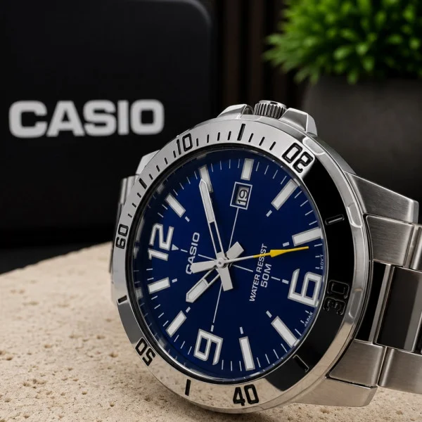 Чоловічий годинник Casio MTP-VD01D-2B фото 8