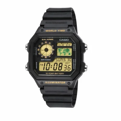 Чоловічий годинник Casio AE-1200WH-1B