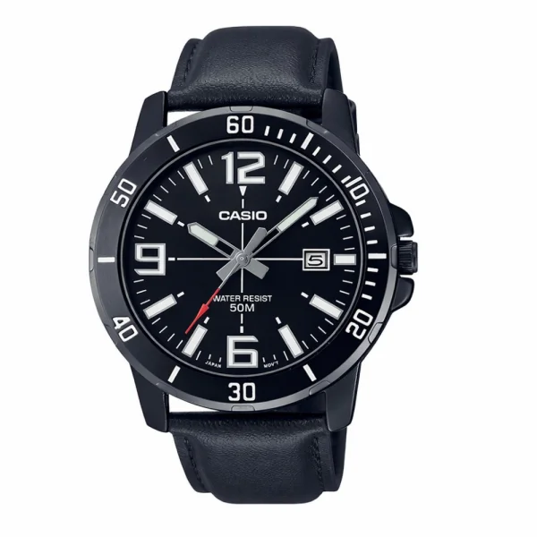 Чоловічий годинник Casio MTP-VD01BL-1B фото 1